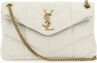 Saint Laurent Logo Plaque Strapped Shoulder Bag