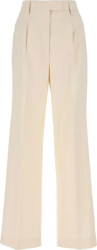 Prada Pressed-Crease Straight Leg Tailored Trousers