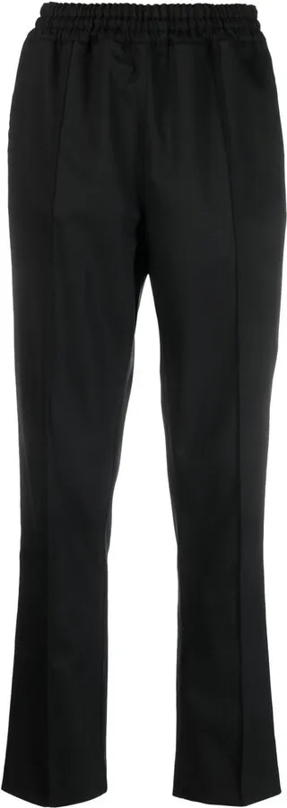 High-Waist Straight-Leg Trousers