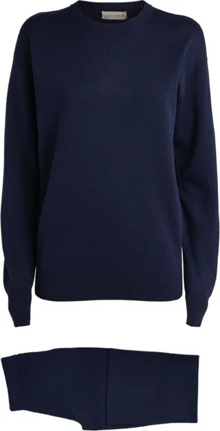 Olivia Von Halle Silk-Blend Carmel Tracksuit