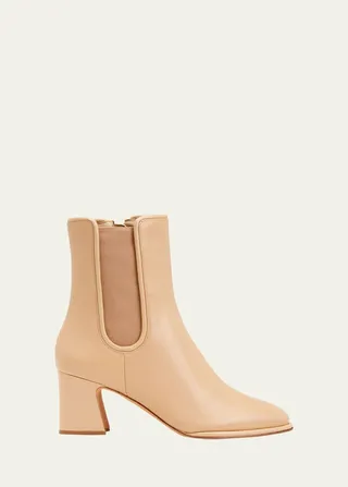 Ava Leather Chelsea Booties