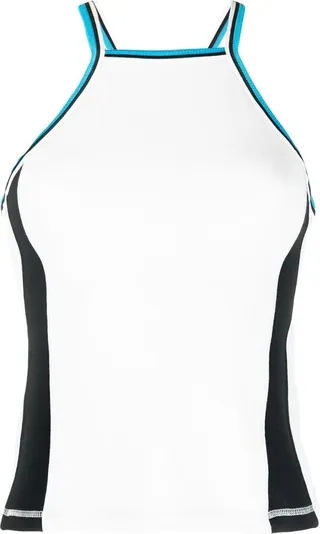 Colourblock Halter-Neck Top
