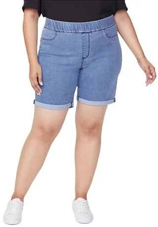 NYDJ Plus Pull On Denim Short