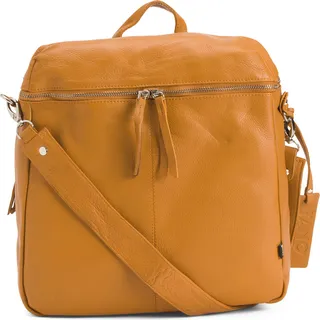 Made In Italy Leather Medium Convertible Backpack