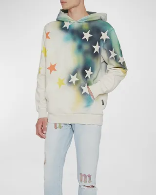 Men's Sprayed Stars Vintage Hoodie