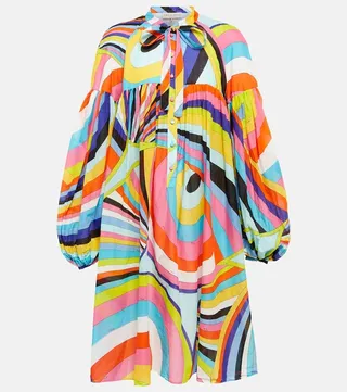 Printed cotton dress