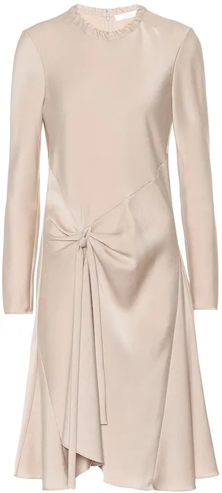 Satin-crepe dress
