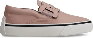 Casual Leather Slip-On Sneakers