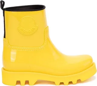 Moncler Logo Patch Round Toe Rain Boots