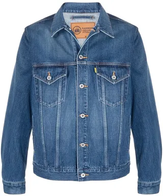 Graphic Print Denim Jacket