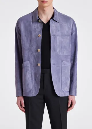 Lavender Suede Work Jacket