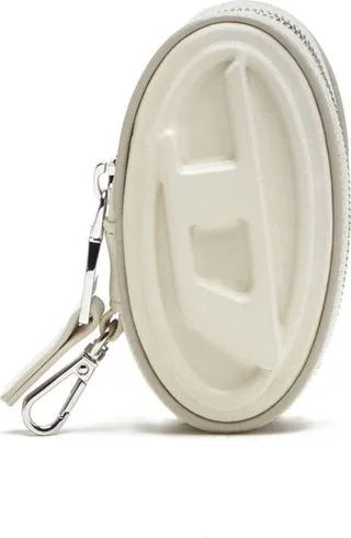 Embossed-Logo Zipped Key Pouch