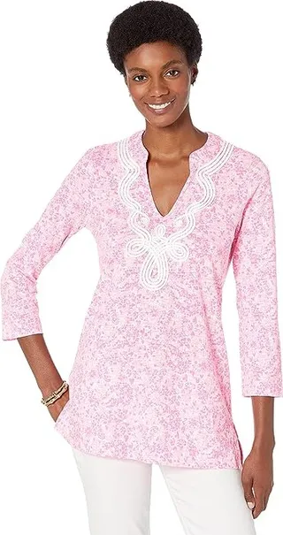 Lilly Pulitzer Kaia Knit Tunic (Tunic Pink Shandy Invest A Gator) Women's Clothing