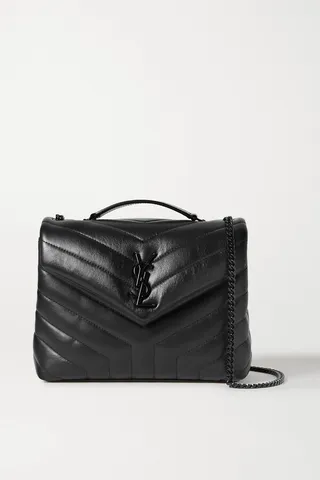 SAINT LAURENT - Loulou Small Quilted Leather Shoulder Bag - Black