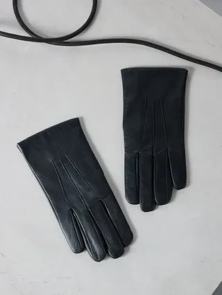 Bath Cashmere-lined Leather Gloves