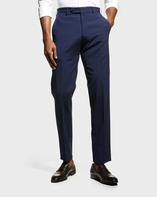 Men's Parker Wool-Blend Stretch Trousers