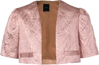 Pinko Metallic Effect Cropped Jacket