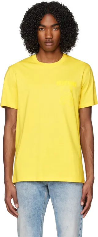 Moschino Yellow Printed T-Shirt