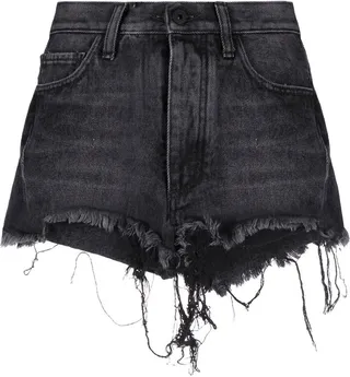 Distressed Denim Shorts