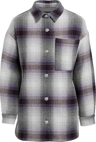 Banelle checked wool-blend tweed shirt