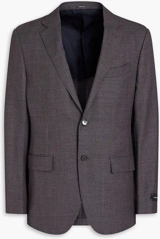 Wool-jacquard blazer