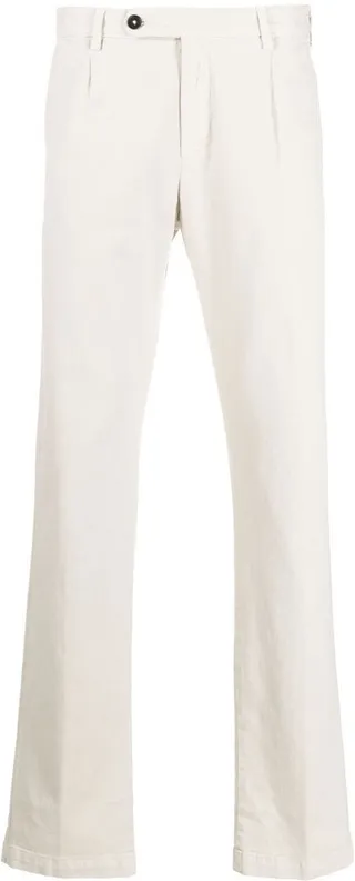 Straight-Leg Cotton-Cashmere Trousers
