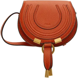 Chloé Orange Nano Marcie Saddle Bag