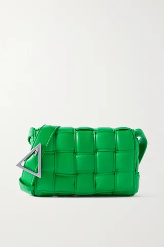 Bottega Veneta - Cassette Small Padded Intrecciato Leather Shoulder Bag - Green