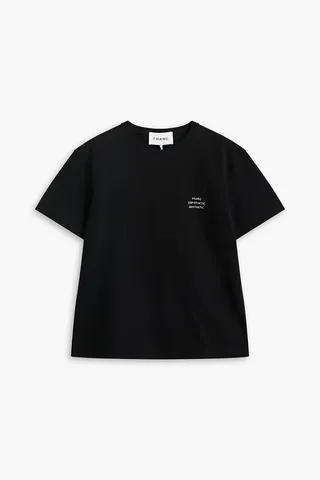 Printed cotton-jersey T-shirt