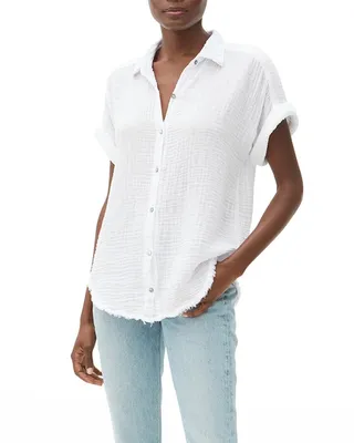 Bailey Cotton Gauze Button-Down Shirt
