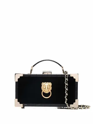 Trinket Box velvet-detail tote bag