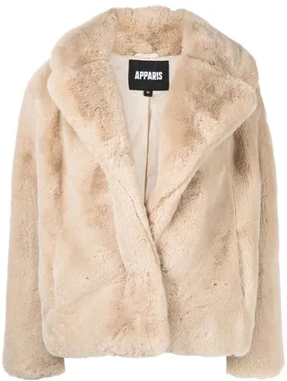 Milly oversize faux-fur coat