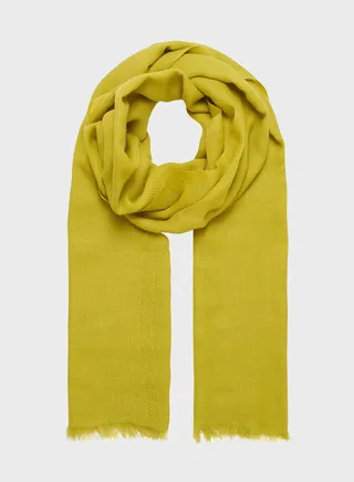Chevron Weave Wool-Blend Scarf