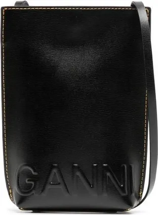 Embossed-Logo Crossbody Bag