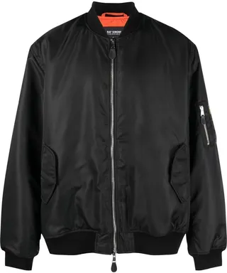 Detached-print bomber jacket