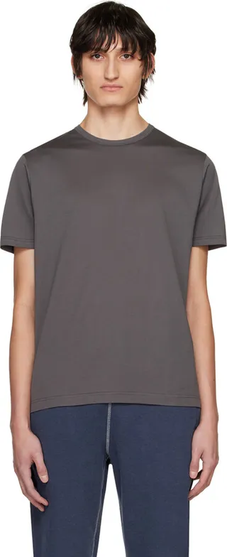 Sunspel Gray Classic T-Shirt
