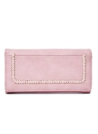 Thread Detail Clutch Pink