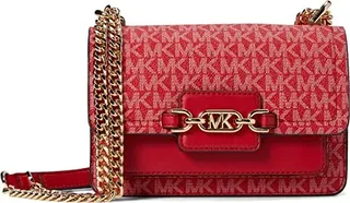 MICHAEL Michael Kors Heather Extra Small Crossbody (Crimson) Cross Body Handbags