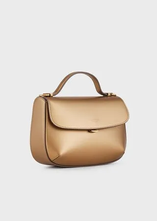 Small la Prima lamé leather handbag