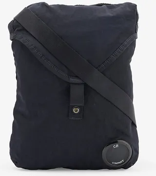 Mens Total Eclipse Brand-tab Woven Cross-body bag