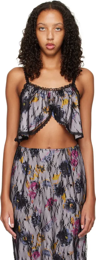 Anna Sui SSENSE Exclusive Purple Camisole