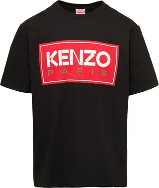 Kenzo Logo Printed Crewneck T-Shirt