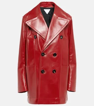 Leather coat