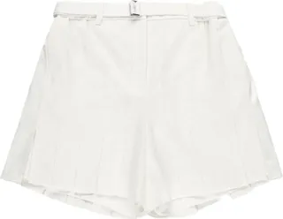 Belted Pleated Shorts