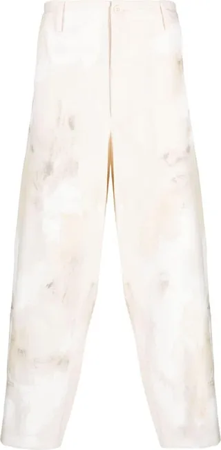 Wide-Leg Cotton Trousers