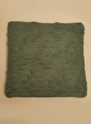 Turfted Cushion With Insert 16X16"