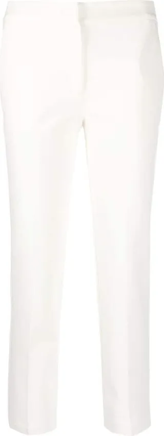 Cropped Straight-Leg Trousers