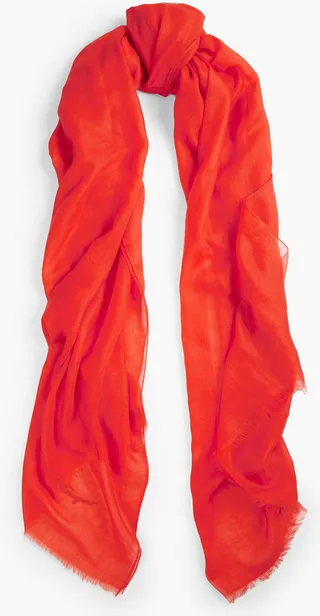 Cashmere-gauze scarf