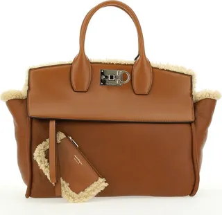 Salvatore Ferragamo Studio Slider Clasp Tote Bag