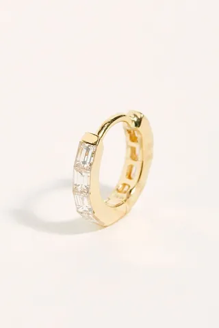 Invisible Baguette Diamond Eternity Earring Set by Maria Tash at Free People